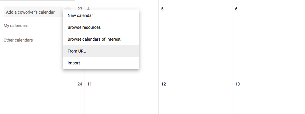 Import iCal Calendar into Google Calendar