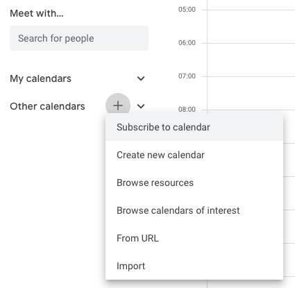 Google Calendar - Add new calendar actions